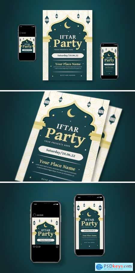 Iftar Party Flyer Set