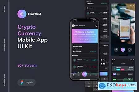 Nanam - Cryptocurrency Mobile App UI Kit