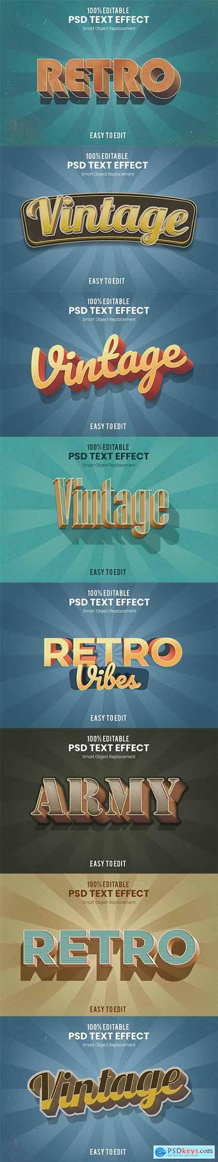 Retro 3D Text Effects Pack