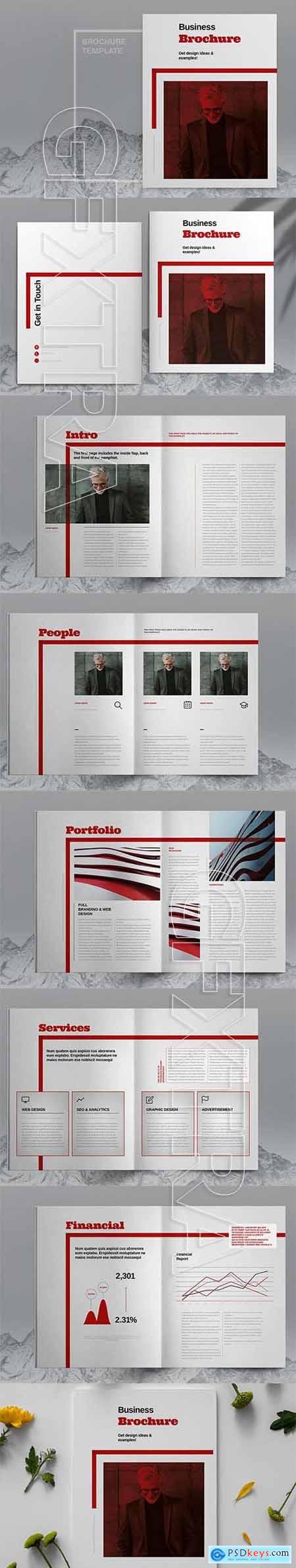 Red Business Brochure Template 6083799