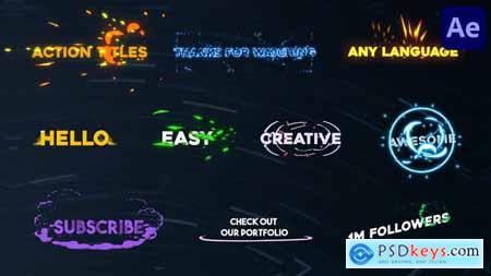 Colorful Action Titles - After Effects 31737707