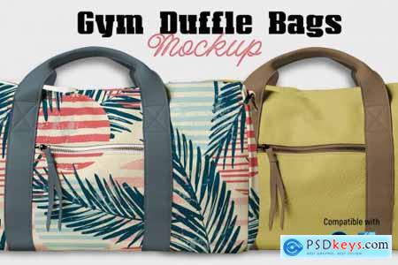 Gym duffle bags - Mockup 6093438