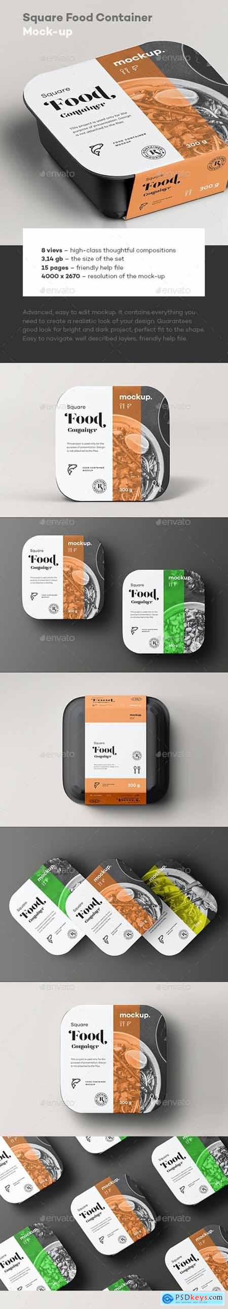 Square Food Container Mock-up 31688163