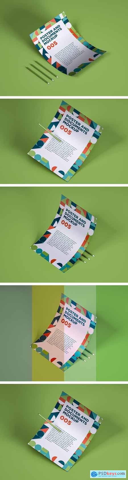 Poster And Documents Mockup 005