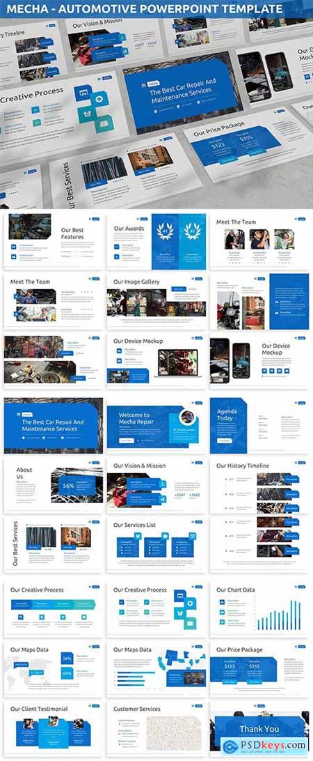 Mecha - Automotive Powerpoint Template