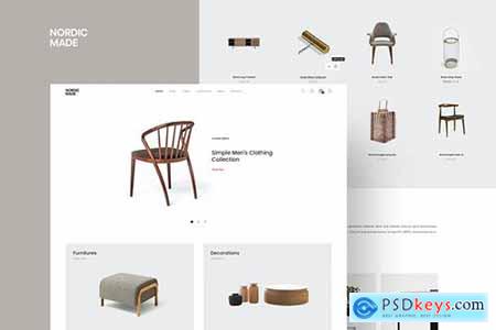 NordicMade - Minimalist Furniture PSD Template