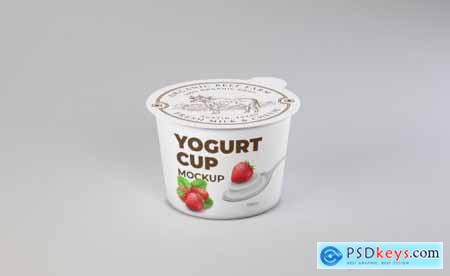 Dairy Product Cup Mockup