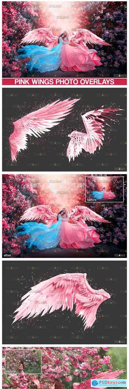 Pink Angel Wings Overlay 8559911