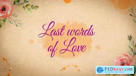 Last Words of Love - Beautiful Title Sequence 31834678