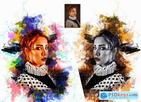 Watercolor Painting Photoshop Action 5906108