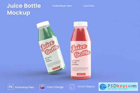 Mockup with glass bottles