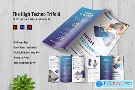 High Techno Trifold Brochure