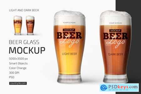 Beer Glass Mockup 6093265