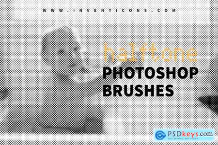 60 Halftone Photoshop Brushes 6028561
