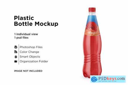 Clear Plastic Drink Bottle Mockup 6063285