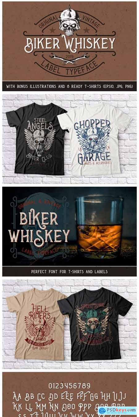 Biker Whiskey Font
