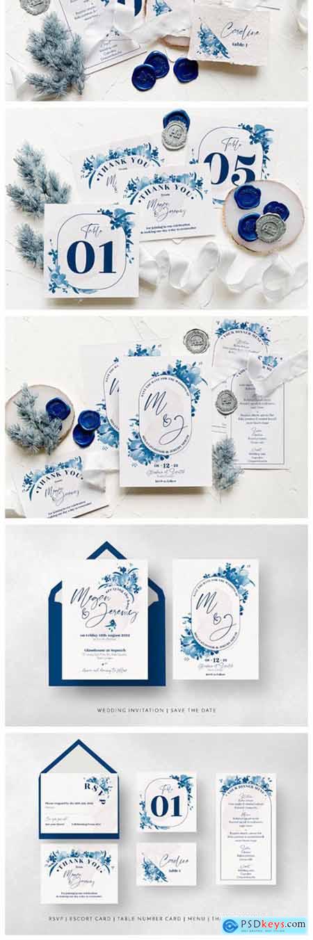 Elegant Delft Blue Wedding Suite 8947448