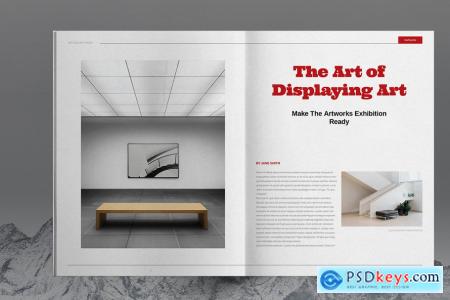 Art Gallery Catalog Layout Template 6083777