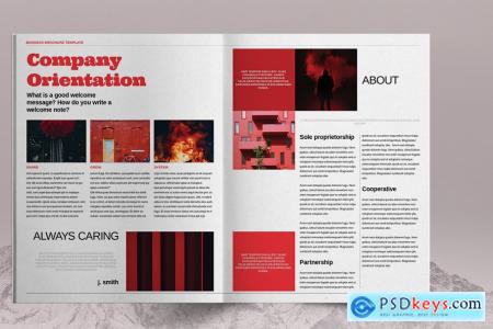Red Business Brochure Template 6083779
