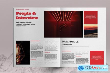 Red Business Brochure Template 6083779