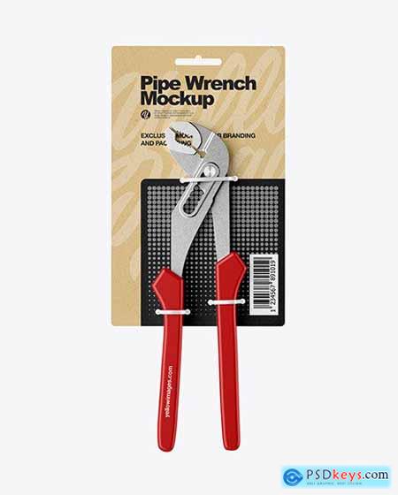 Pipe Wrench Mockup - Front View 75389