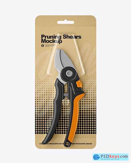 Pruning Shears Mockup - Front View 81770
