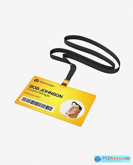 Horizontal ID Card Mockup 80305