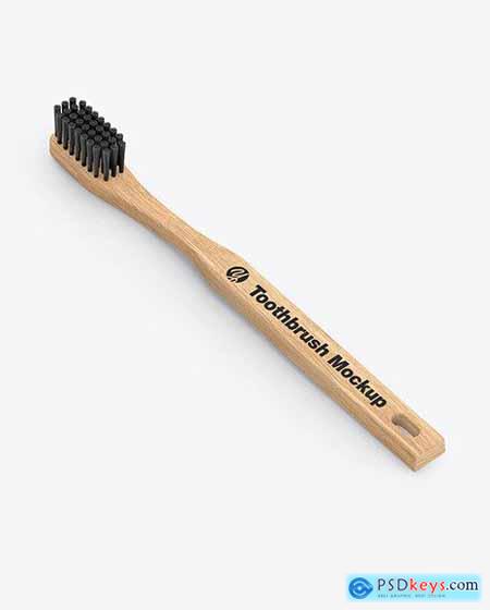 Wooden Toothbrush Mockup 78532