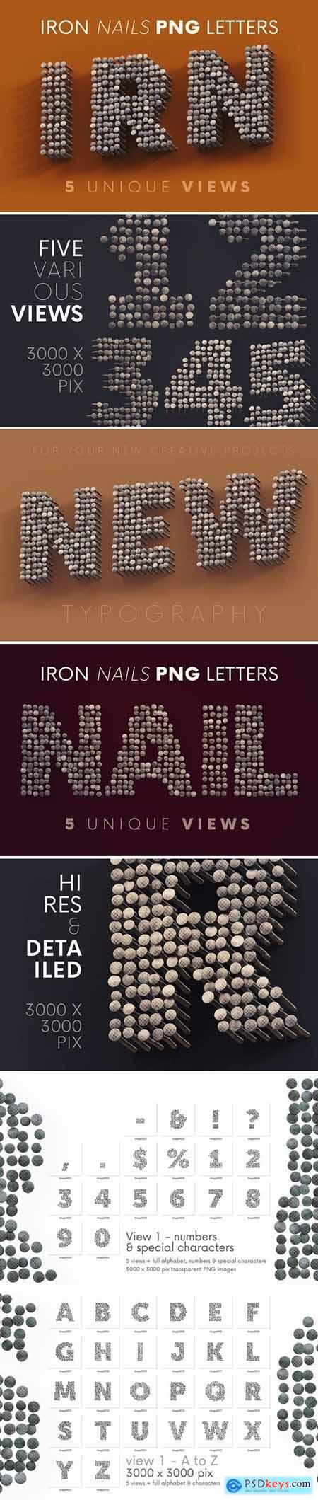 Iron Nails - 3D Lettering