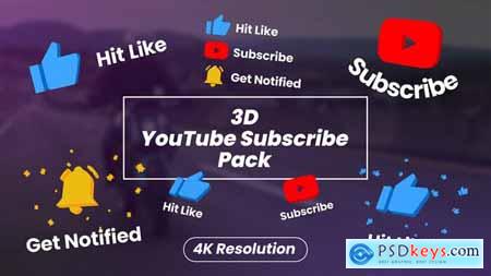 3D YouTube Subscribe Pack 31859048