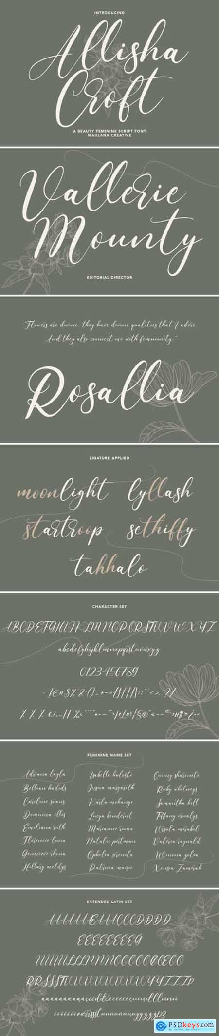 Allisha Croft Font