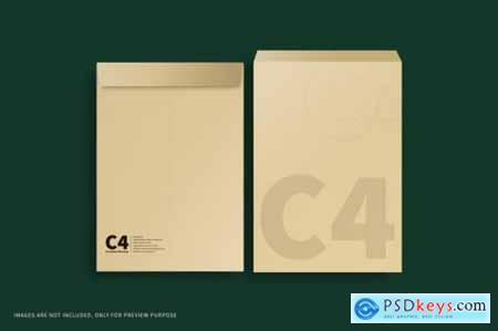 C4 envelope mockup