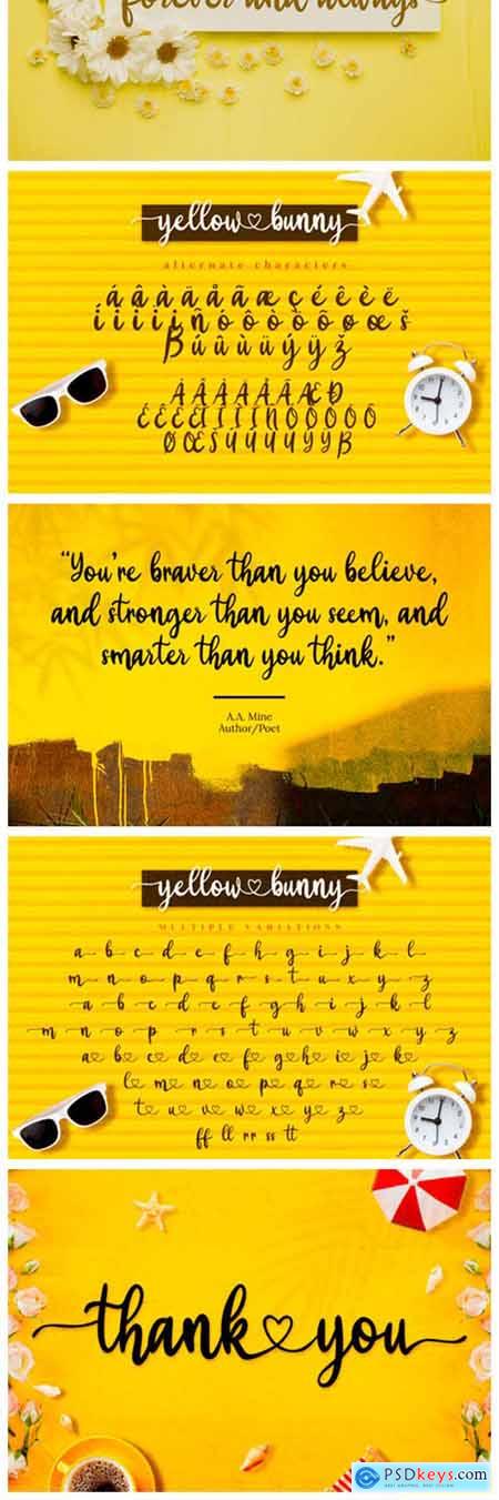 Yellow Bunny Font