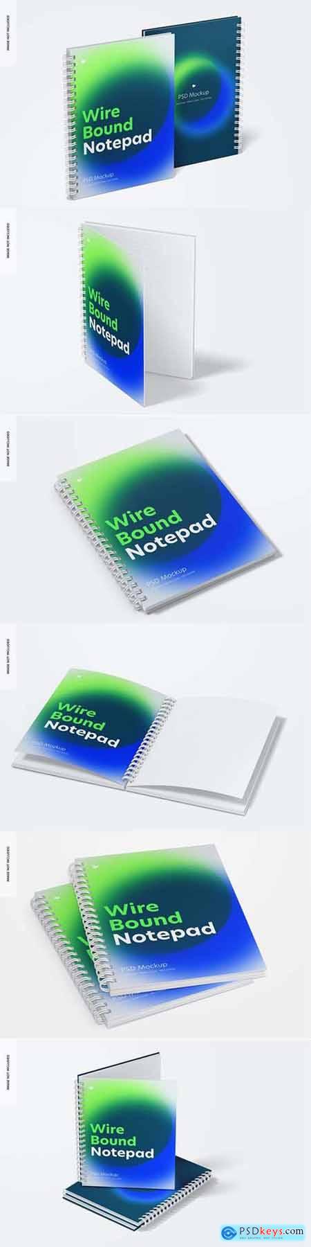 Plastic Cover Wire Bound Notepads Mockup Free Download Photoshop Vector Stock Image Via Torrent Zippyshare From Psdkeys Com