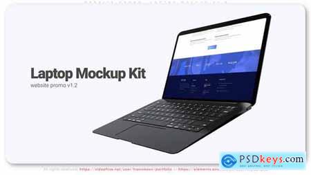 Website Promo. Laptop Mockup v1.2 32059533