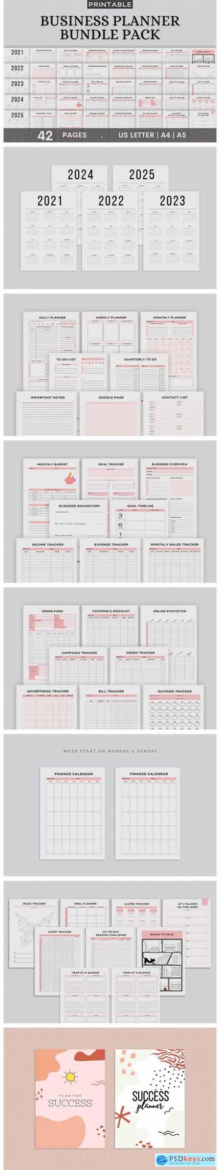 Printable Business Planner Bundle Pack 10706398