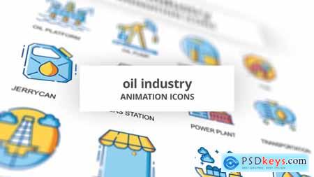 Oil industry - Animation Icons 32096805