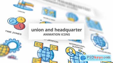 Union & Headquarter - Animation Icons 32096969