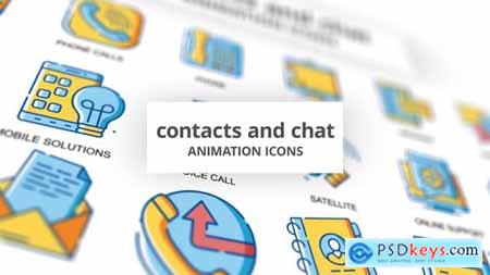 Contacts & Chat - Animation Icons 32096377