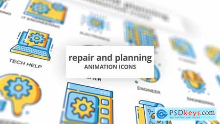 Repair & Planning - Animation Icons 32096867