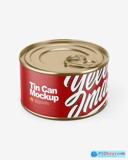 Tin Can With Pull Tab Mockup 82417