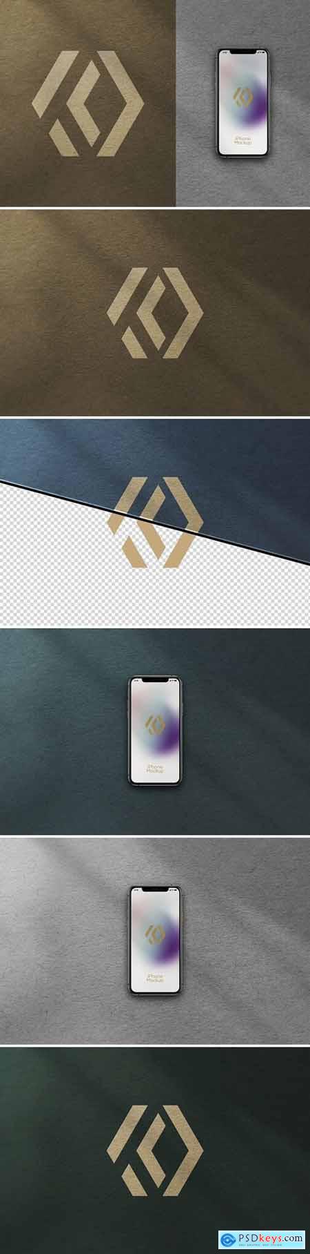 iPhone & Logo Mockup