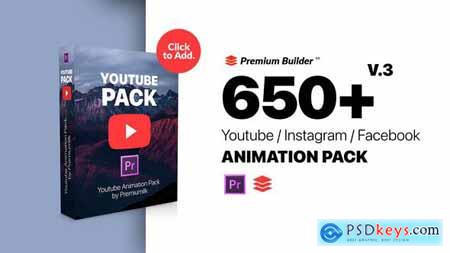 Youtube Pack MOGRTs for Premiere & Extension Tool V3 25854755