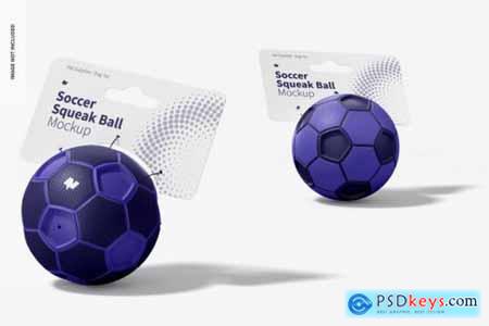 Soccer squeak balls mockup