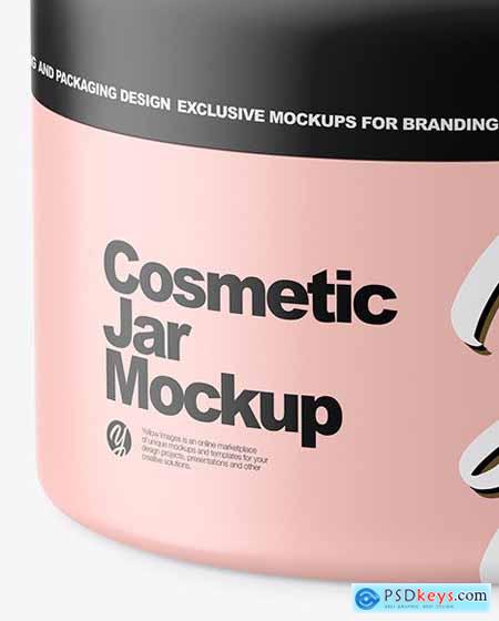 Matte Cosmetic Jar Mockup 82543