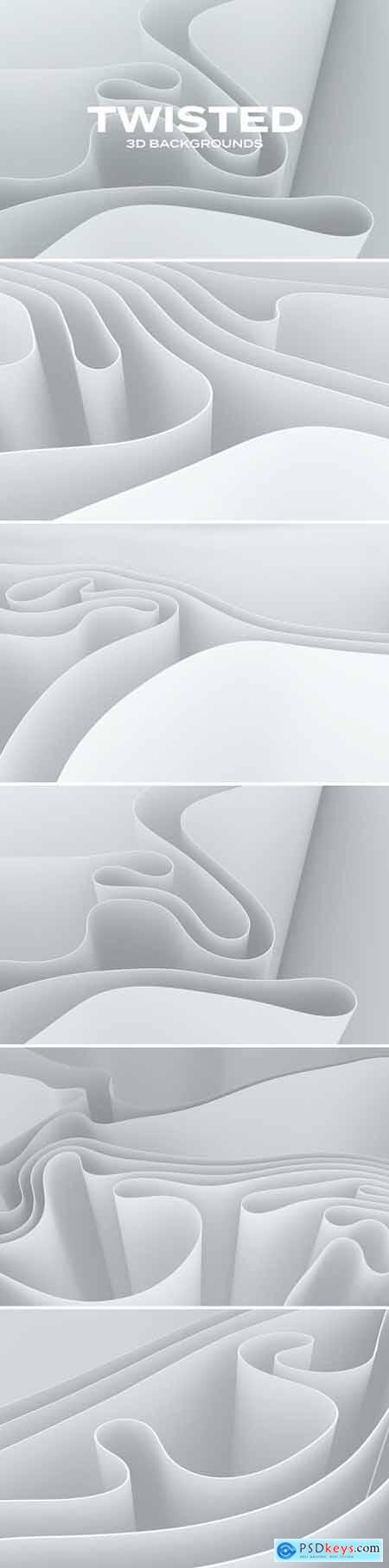 3D Twisted Backgrounds