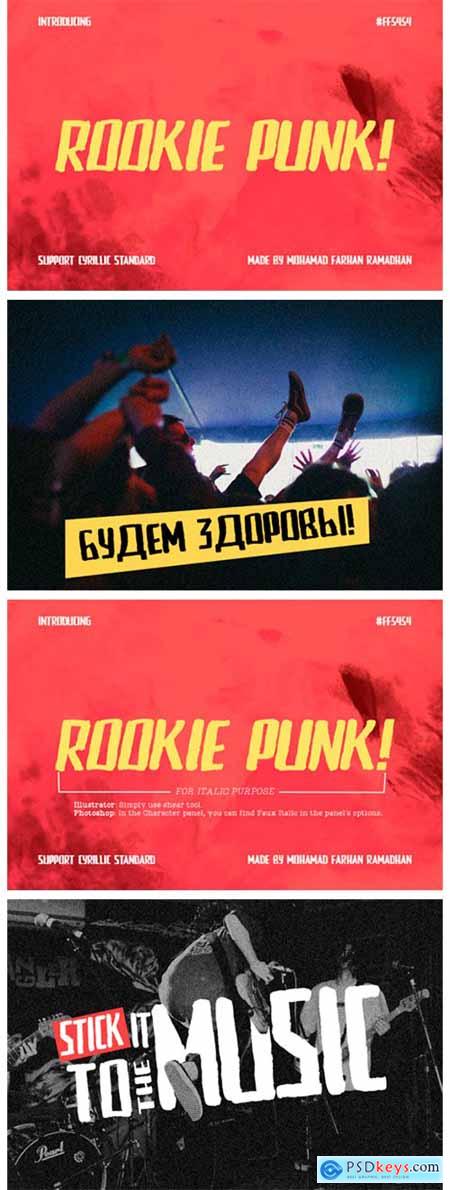 Rookie Punk Font