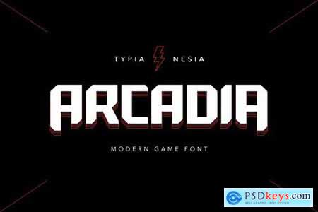 Arcadia - Scifi Game Font