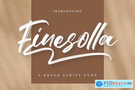 Finesolla - Brush Font