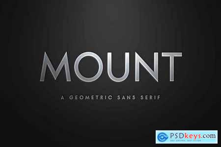 MOUNT - Modern Classy Geometric Sans Serif Font